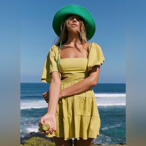 Free People Cross of sunlight Mini Dress. NWOT